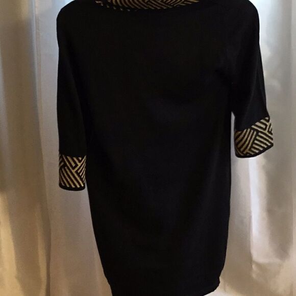 Cowl neck sweater knit dress in 1X STUDIO ONE - Picture 6 of 8